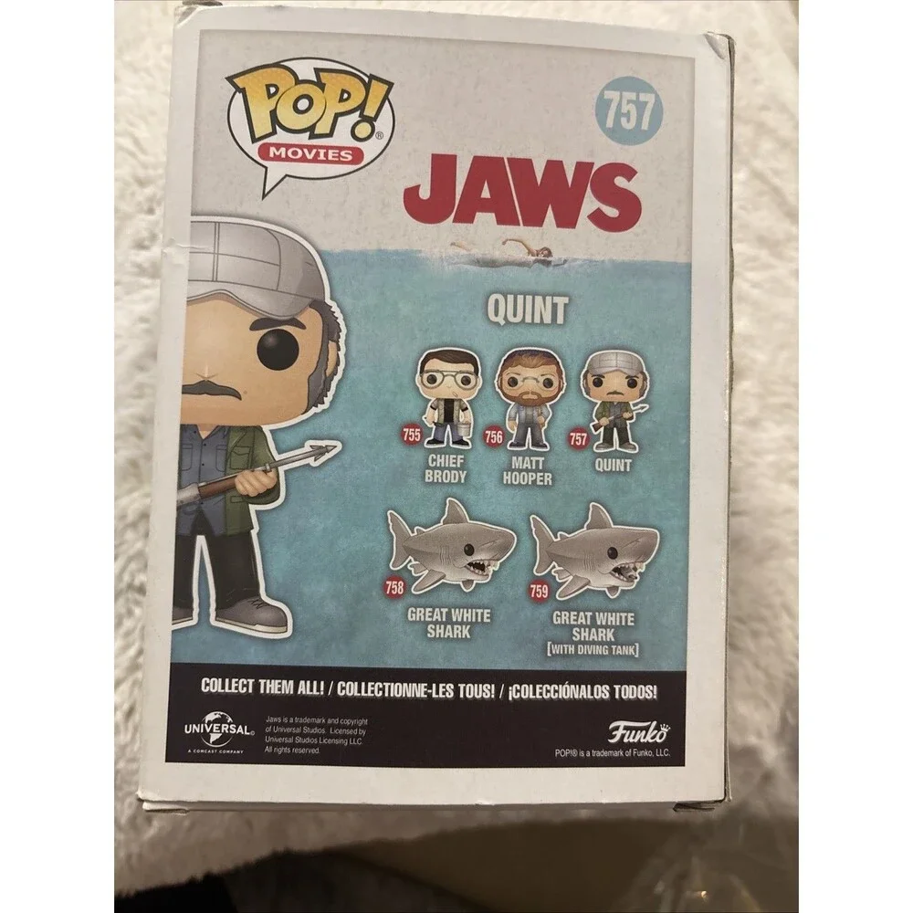 Jaws Quint Funko Pop #757 Movies Vinyl Figure Brand New!